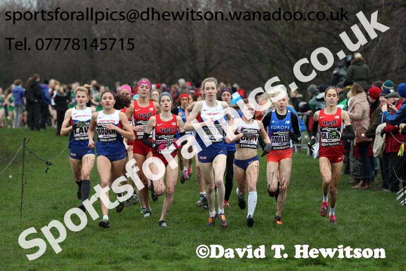 Junior womens Great Edinburgh Cross Country. Photo: David T. Hewitson/Sports for All Pics